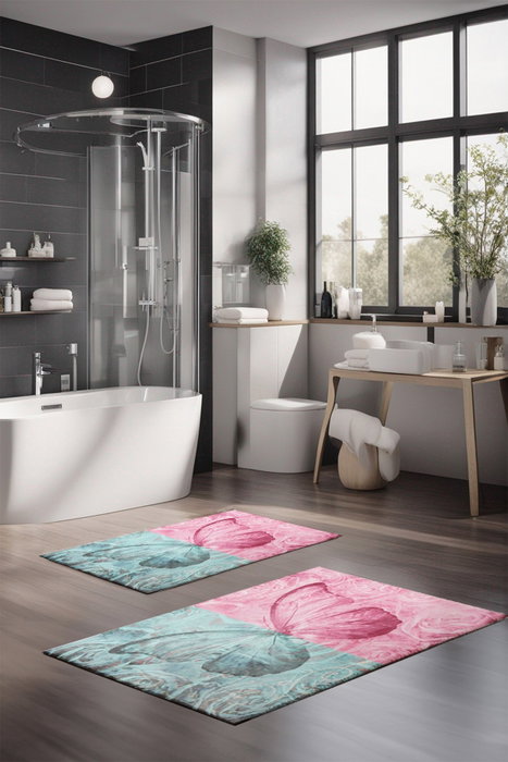 Mijölnir Juego de alfombrillas de baño CT-5217 Multicolor